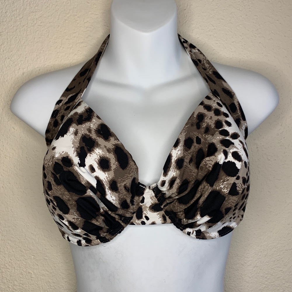 Tommy Bahama Leopard Print Underwire Bikini Top